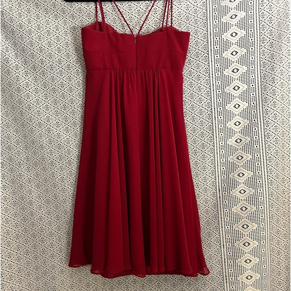 Red David’s Bridal Dress.  Size 6